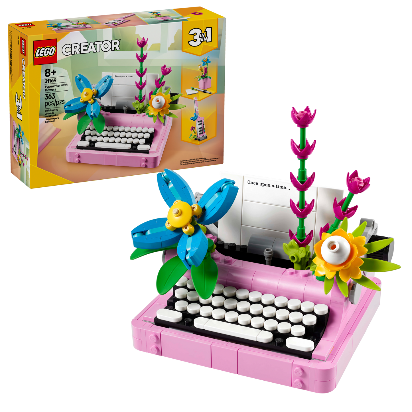 LEGO Creator 3in1 Typemachine met Bloemen - 31169