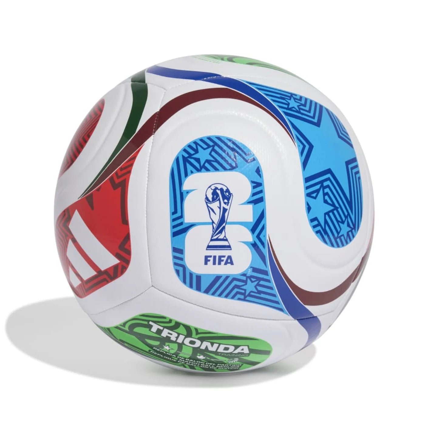 adidas 2026 World Cup Trionda Training Football White Blue Red Green