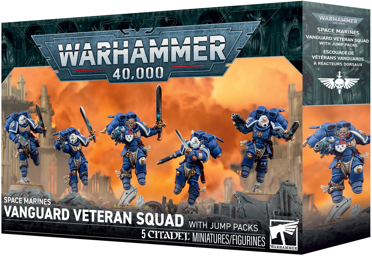 Space Marines: Vanguard Veteran Squad with Jump Packs