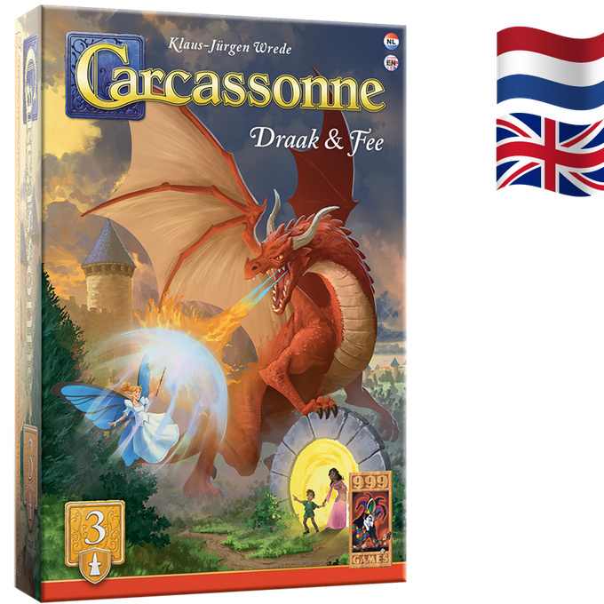Carcassonne: Draak & Fee Uitbreiding 3 - Bordspel