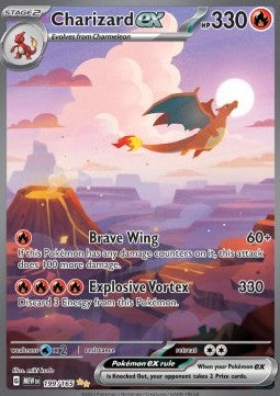 Charizard ex MEW 199/165 NM
