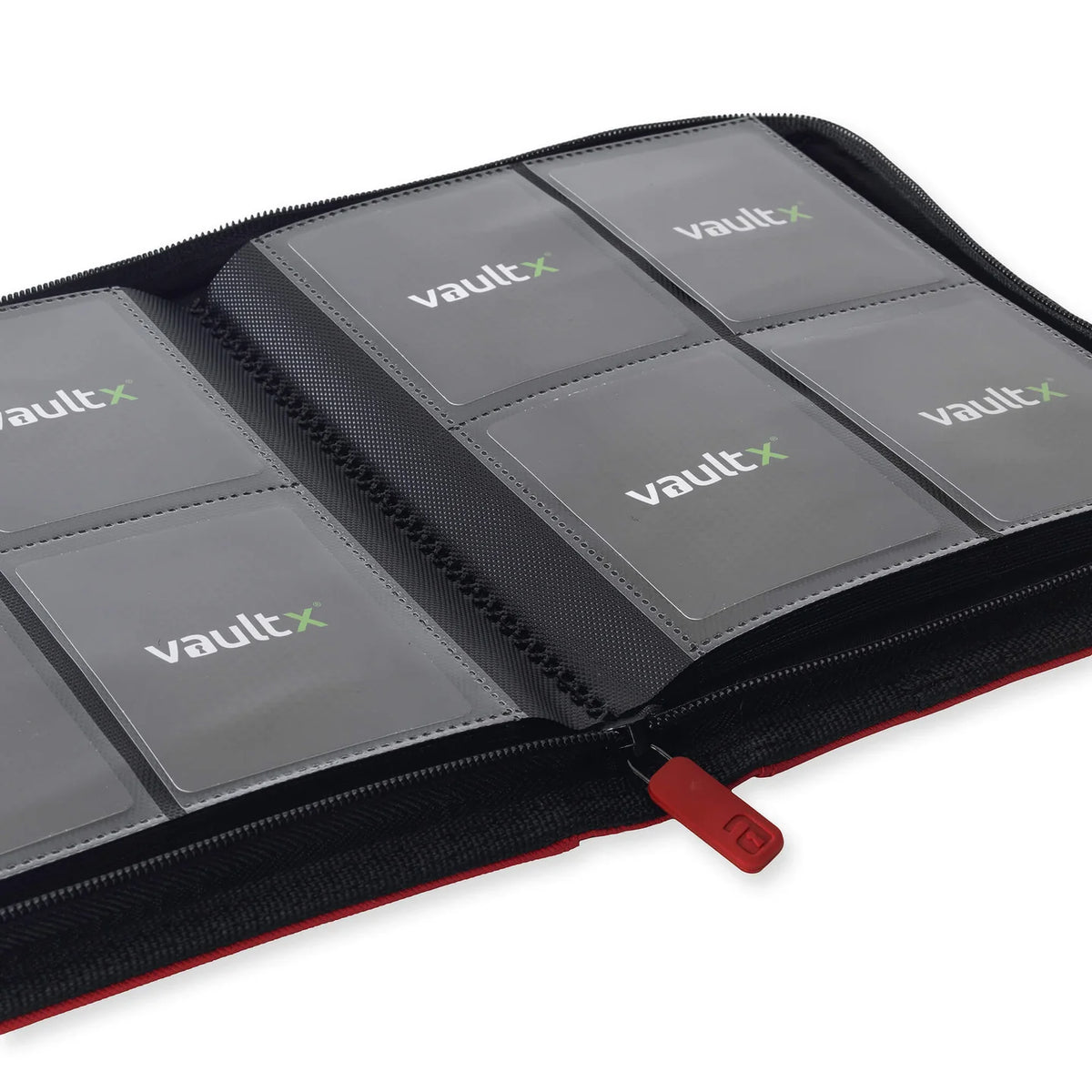 4-Pocket Exo-Tec® Zip Binder Fire Red