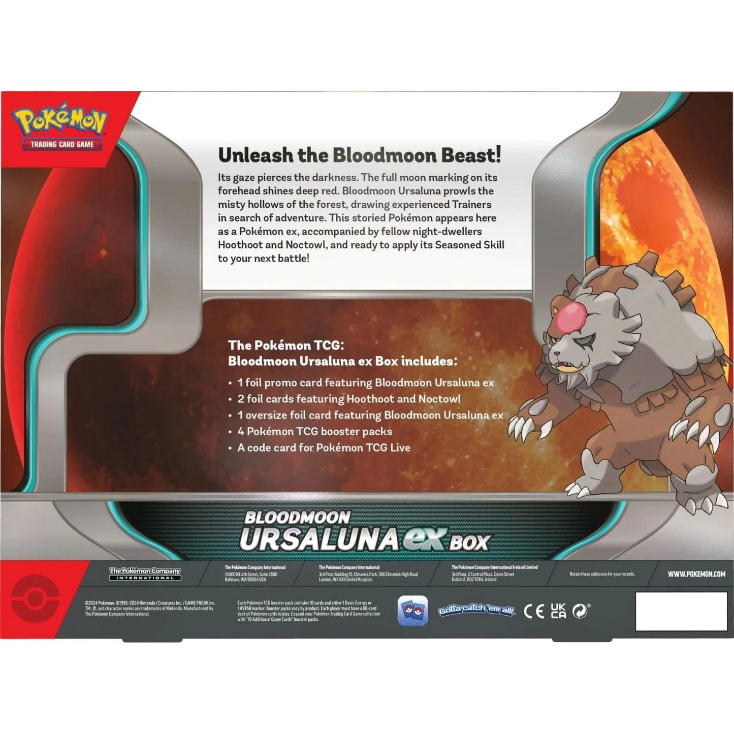 Pokémon TCG - Bloodmoon Ursaluna EX Box