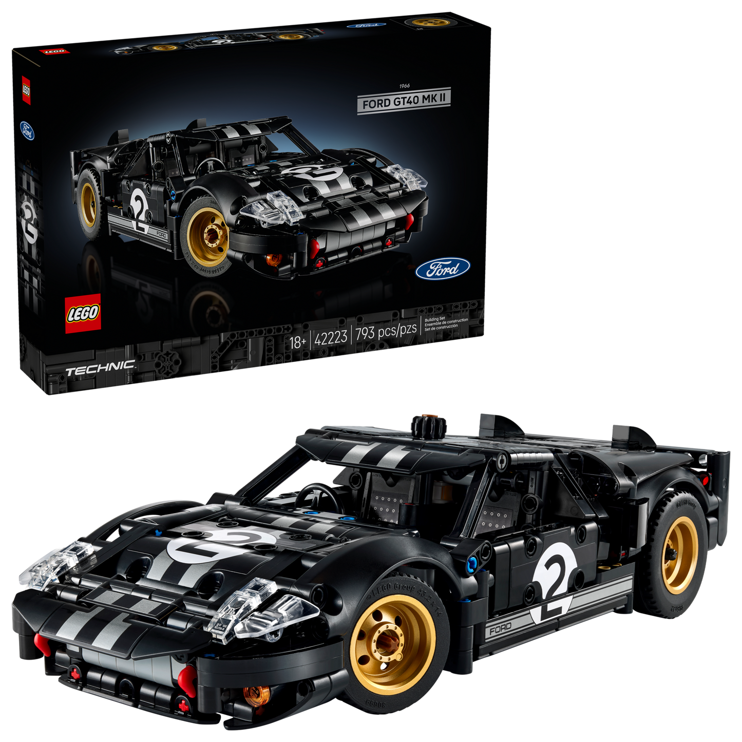 LEGO Technic 42223 1966 Ford GT40 MKII