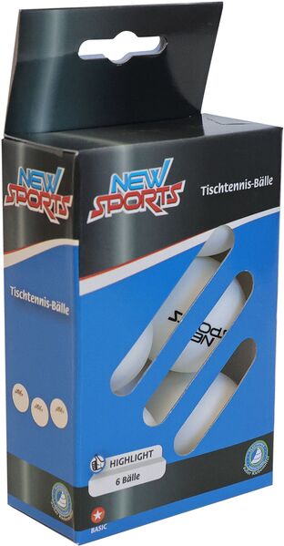 NSP Tafeltennisballen, 6 stuks