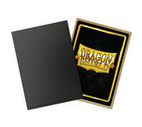 Dragon Shield Sleeves - Standard size - Matte Dual - Black & Gold (100 Sleeves)