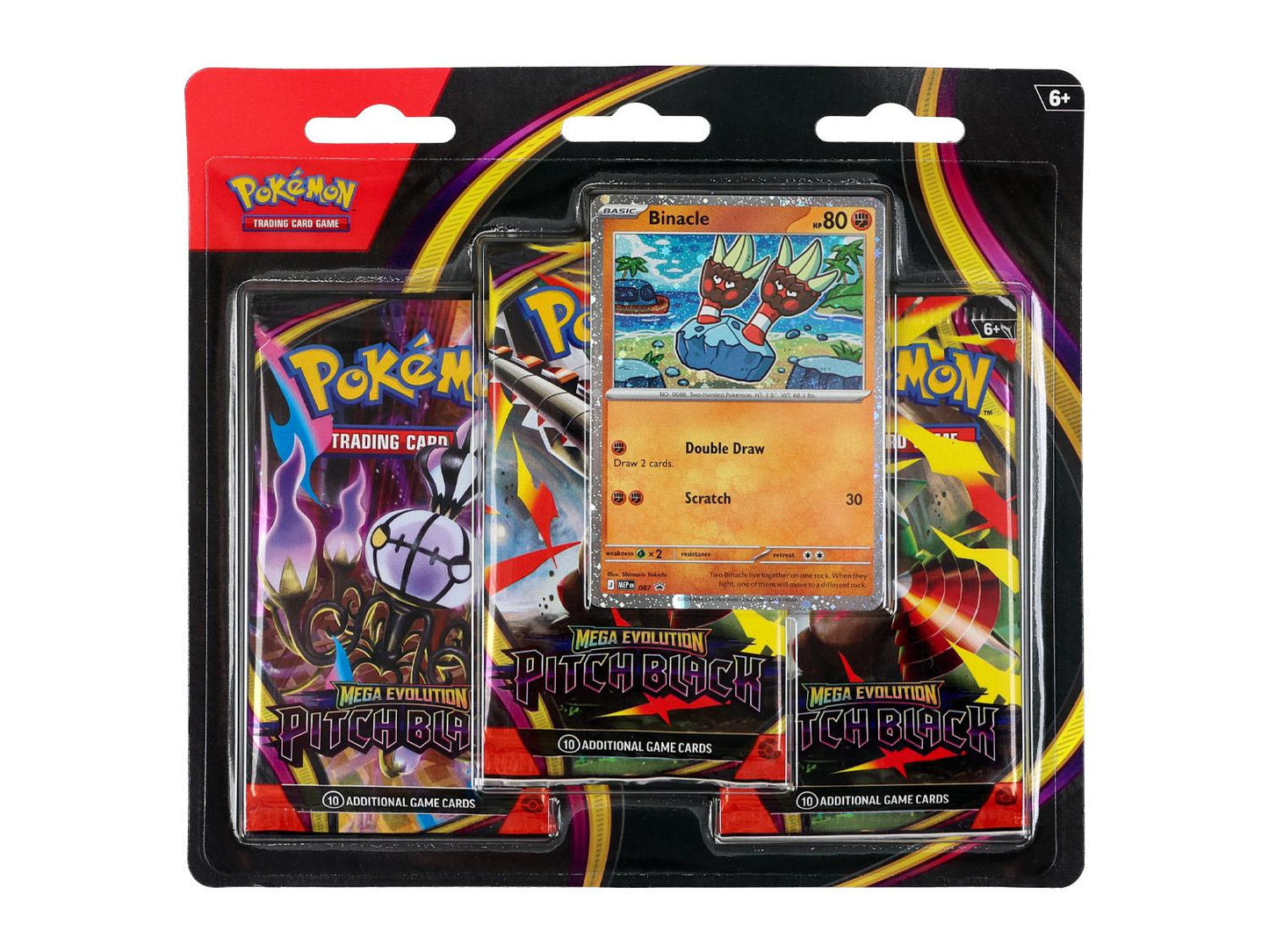 Pokémon TCG: Mega Evolution - Pitch Black 3 Booster Blister: Binacle