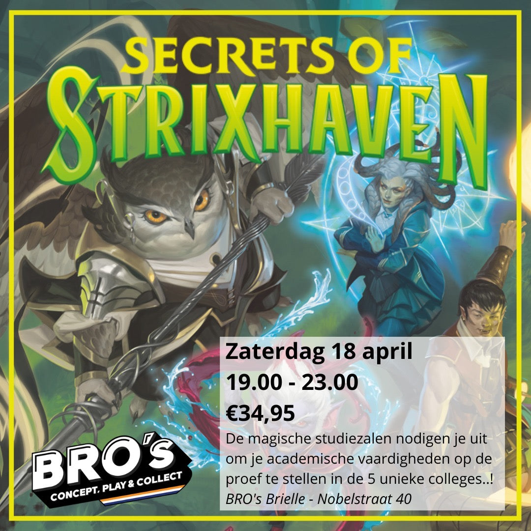 Secrets of Strixhaven Pre-release 18/04
