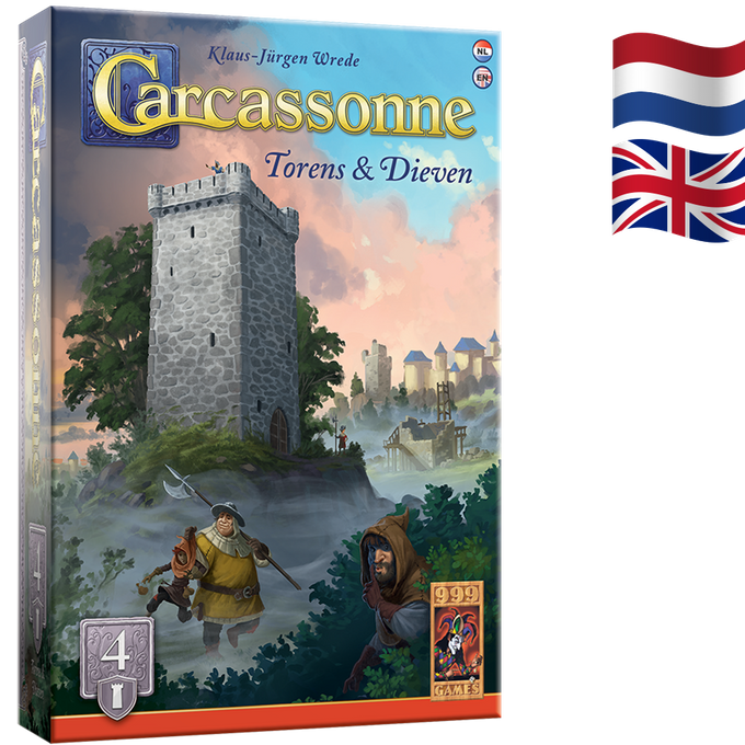 Carcassonne: Torens & Dieven Uitbreiding 4 - Bordspel