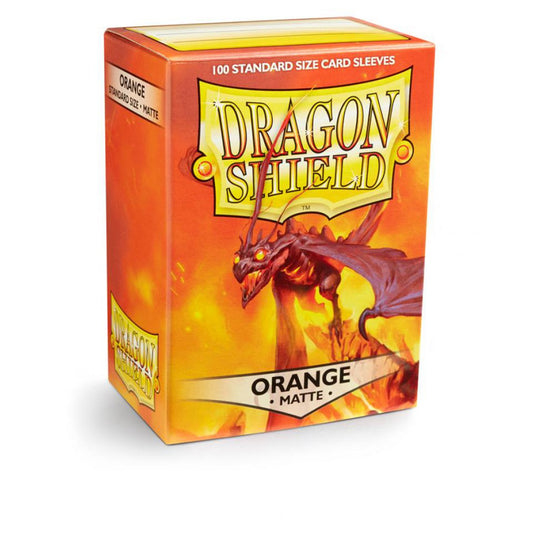 Dragon Shield Standard Sleeves - Matte Orange (100 Sleeves)