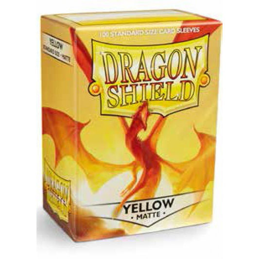 Dragon Shield Standard Sleeves - Matte Yellow (100 Sleeves)