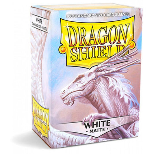 Dragon Shield Standard Sleeves - Matte White (100 Sleeves)