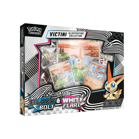 Pokémon TCG - Black Bolt & White Flare Victini Illustration Collection Box