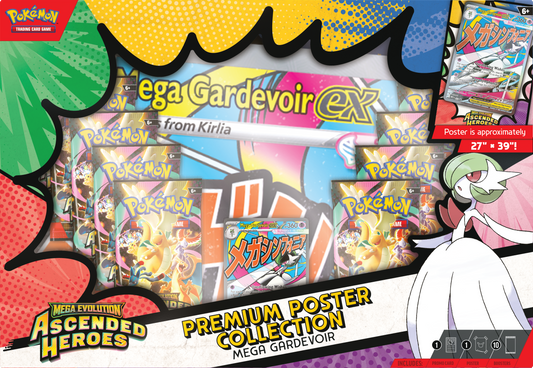 Pokémon TCG: Mega Evolution—Ascended Heroes Premium Poster Collection—Mega Gardevoir