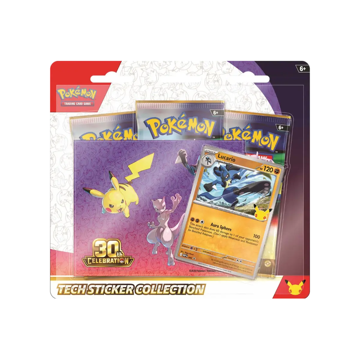 !PRE-ORDER! Pokémon TCG – 30th Celebration: Tech Sticker Collection – random art