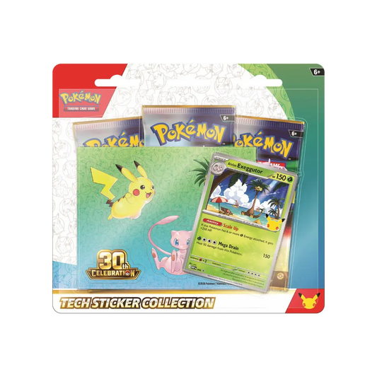 !PRE-ORDER! Pokémon TCG – 30th Celebration: Tech Sticker Collection – random art