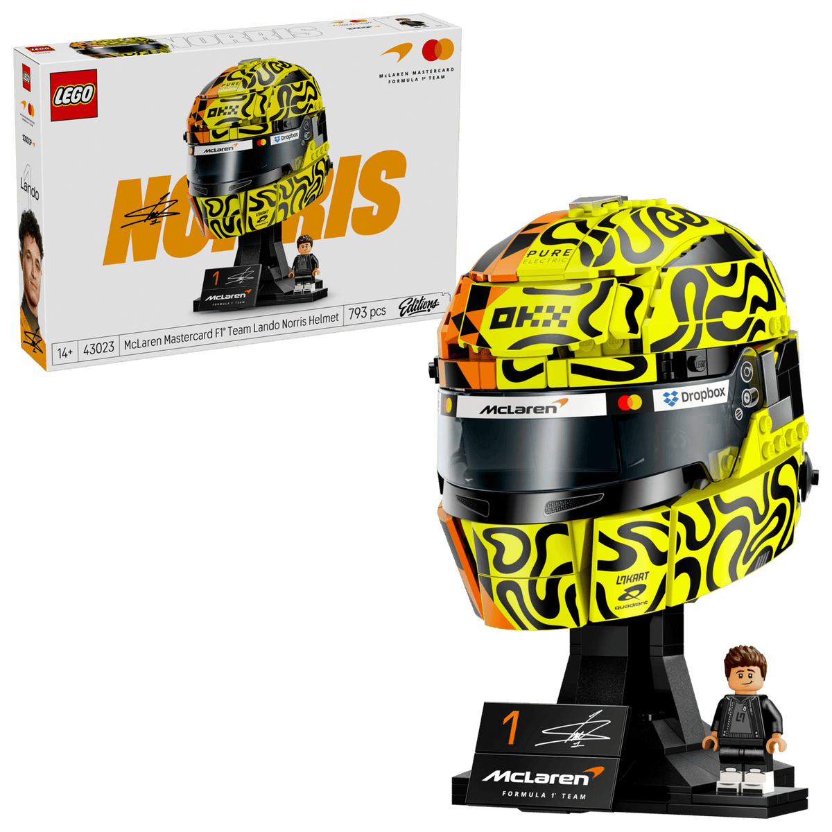 LEGO Editions McLaren Mastercard F1 Team Lando Norris Helmet – 43023