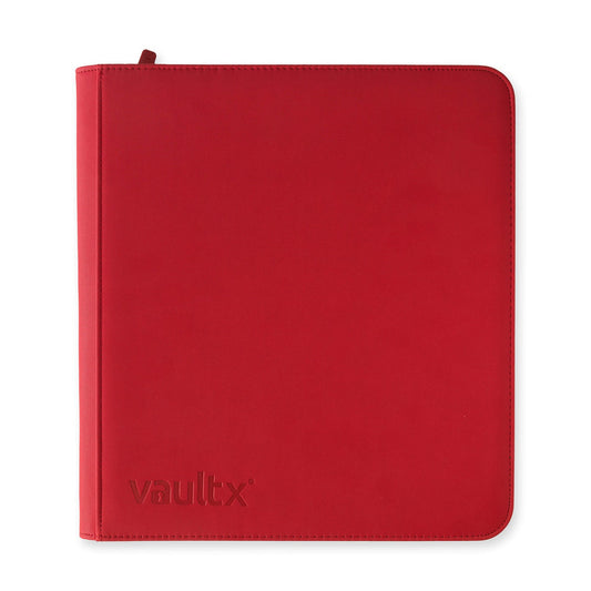 12-Pocket Exo-Tec® Zip Binder Fire Red