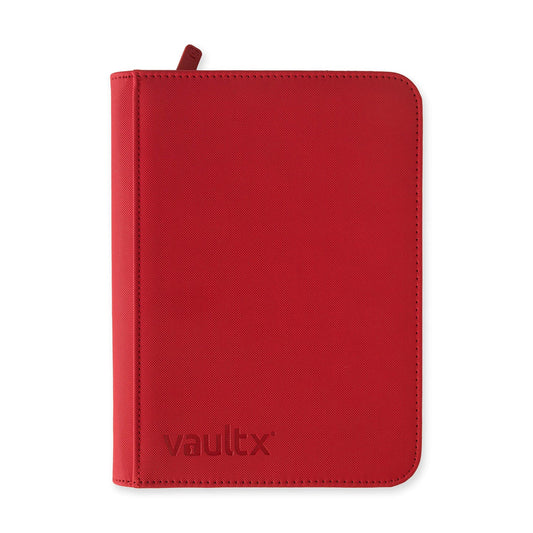 4-Pocket Exo-Tec® Zip Binder Fire Red