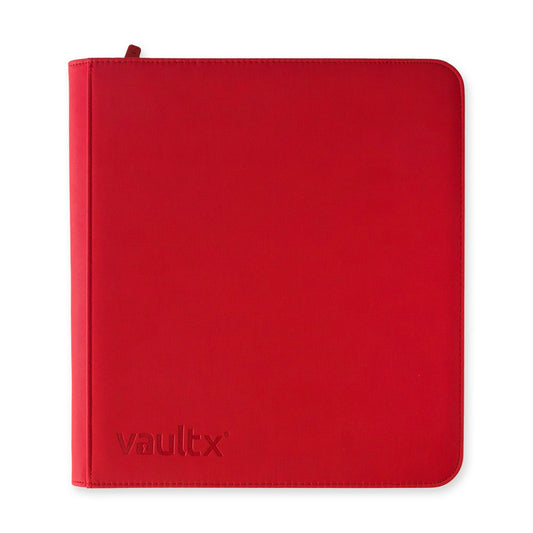 12-Pocket Exo-Tec® Zip Binder XL Fire Red