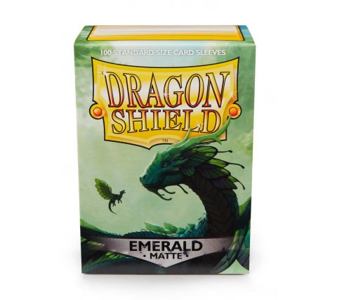 Dragon Shield Matte Sleeves - Emerald (100 Sleeves)