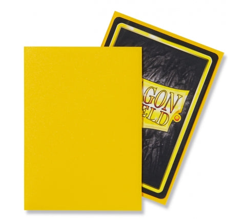 Dragon Shield Standard Sleeves - Matte Yellow (100 Sleeves)
